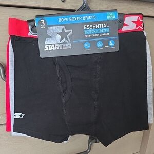 STARTER Boys Boxer Briefs - Black, Red, Gray